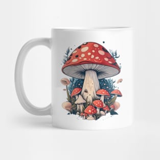 Mushroom forest nature fantasy illustration art Mug